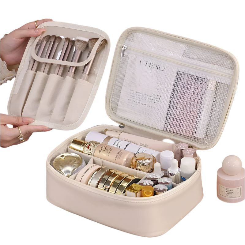 Multi-Compartment Toiletry Cosmetics Bag