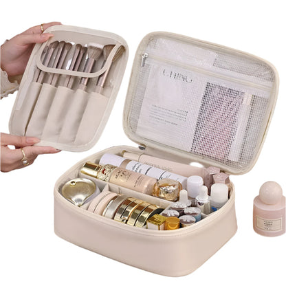 Multi-Compartment Toiletry Cosmetics Bag