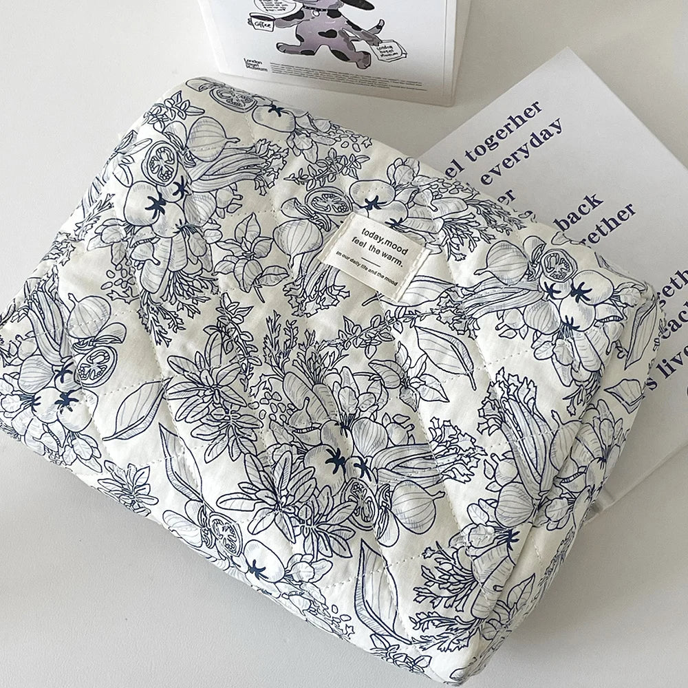 Vintage Flower Women Makeup Bag