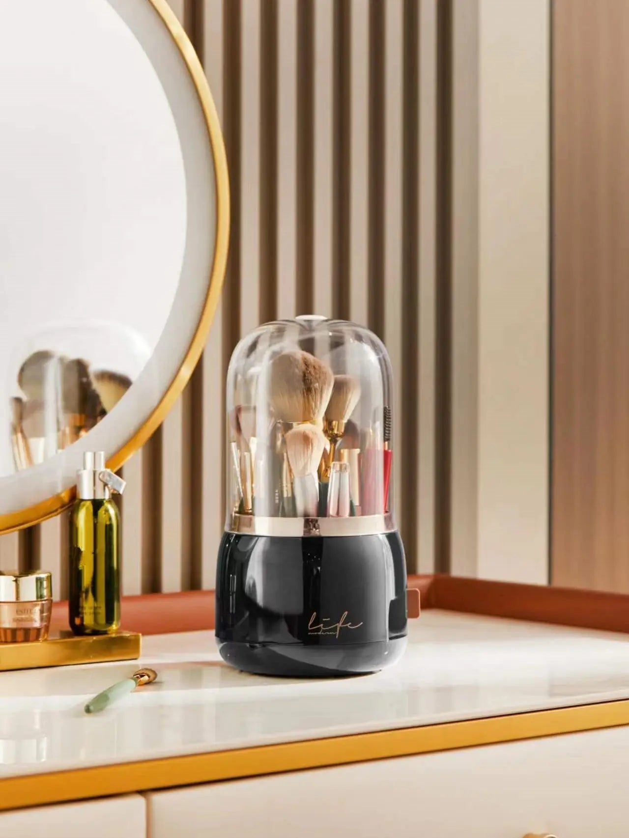 Rotating Makeup Brush Holder