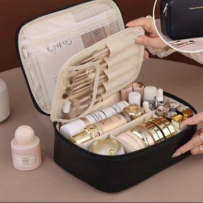 Multi-Compartment Toiletry Cosmetics Bag